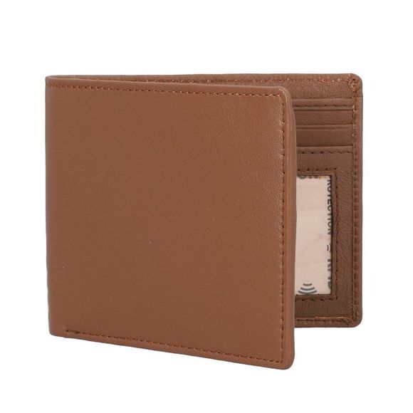 Tan 100% Genuine Leather Belt (46"x1.25") and RFID Protected Wallet (4.5"x3.75") - Picture 3 of 7